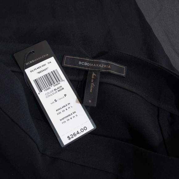 NWT BCBGMaxAzria 100% Silk Overlay Shorts - Picture 4 of 7